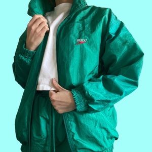 [SPEEDO] 90s VINTAGE WINDBREAKER TRACK SUIT